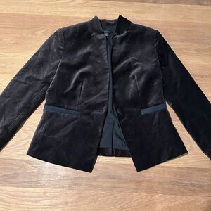 Ann Taylor Black Velvet Blazer